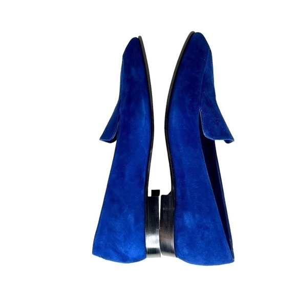 Manolo Blahnik Blue Suede Pitaka Loafers size 40 - Picture 5 of 8